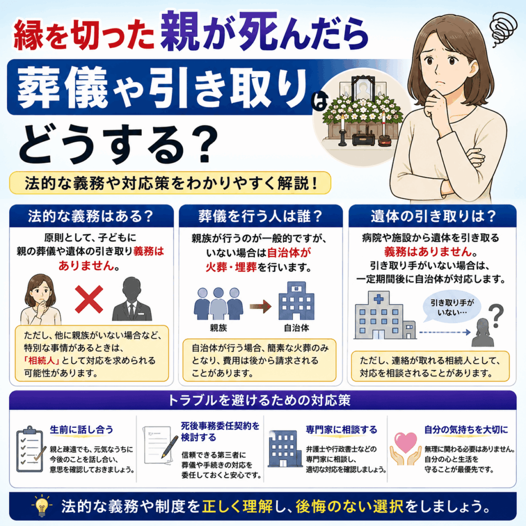 縁を切った親死んだらどうする