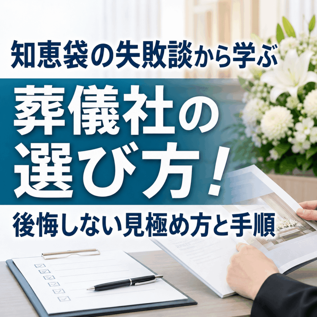 葬儀 社 選び方 知恵袋