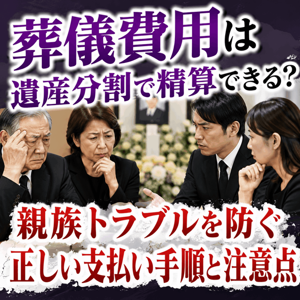 葬儀 費用 遺産分割