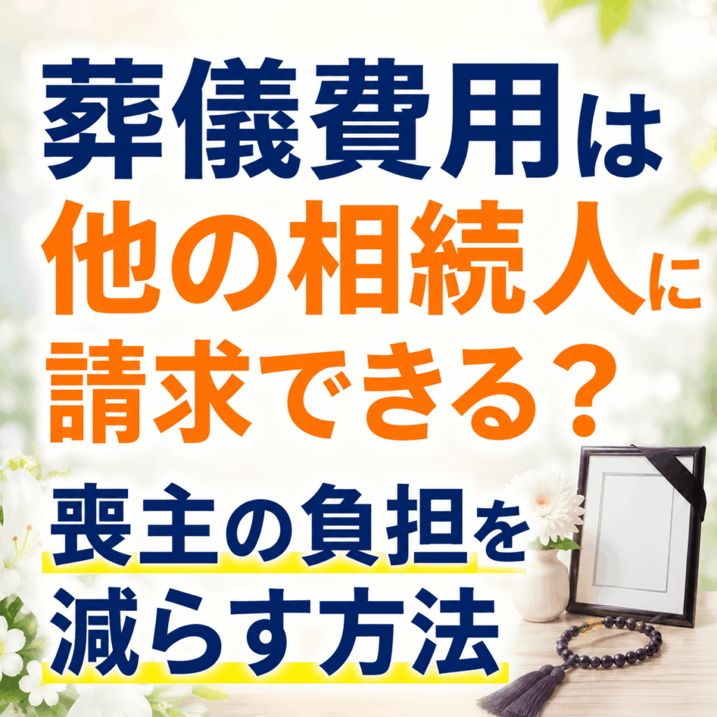 葬儀費用 相続人 に請求