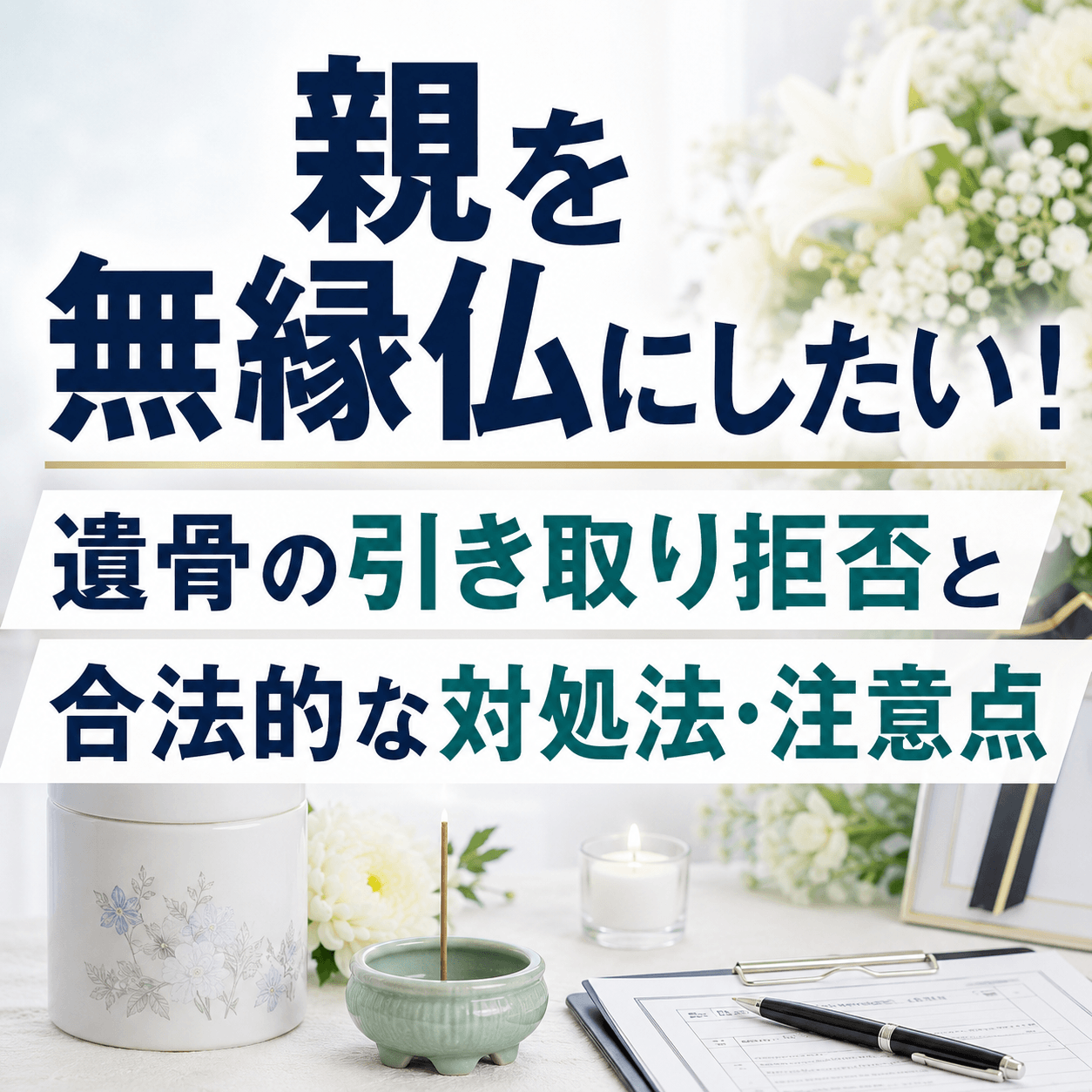 親 無縁仏にしたい