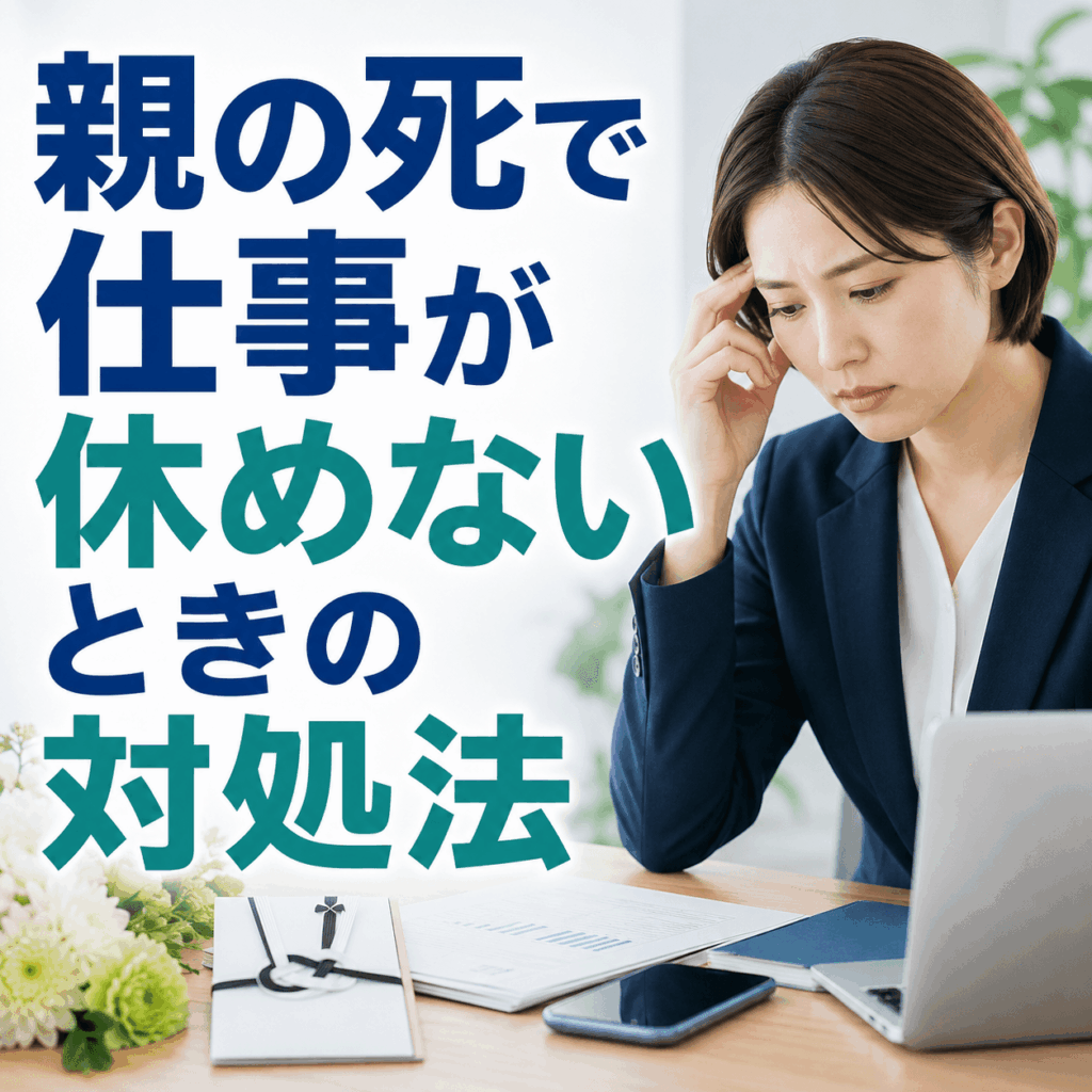 親の死 仕事 休めない