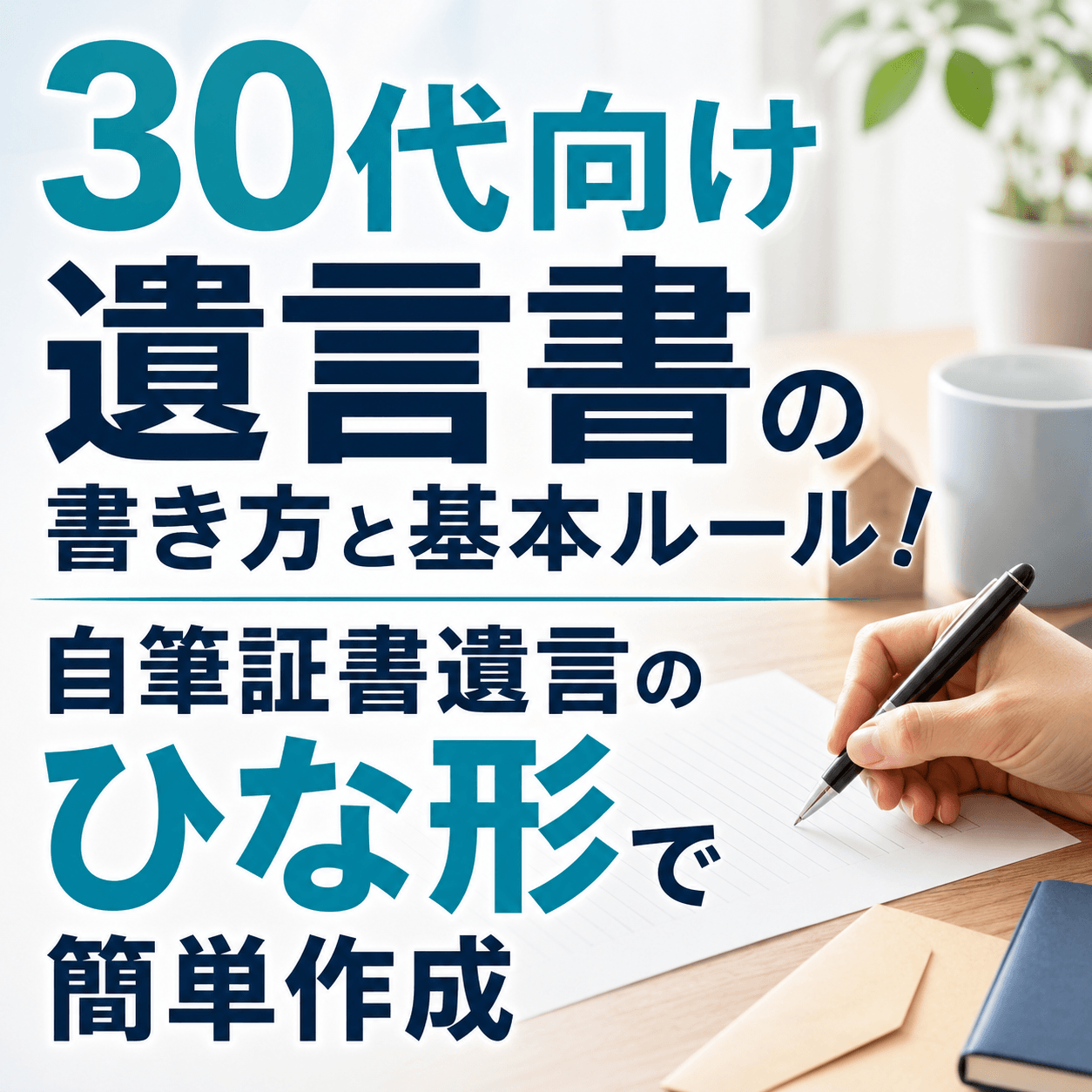 遺言書 書き方 30代
