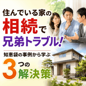 住んでいる家の相続 兄弟 知恵袋