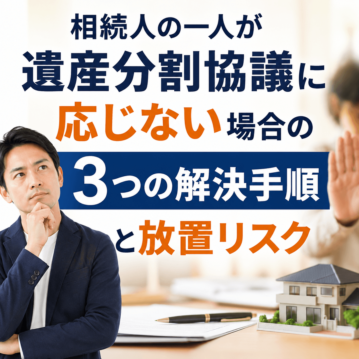 相続人の一人が 遺産分割協議に応じない