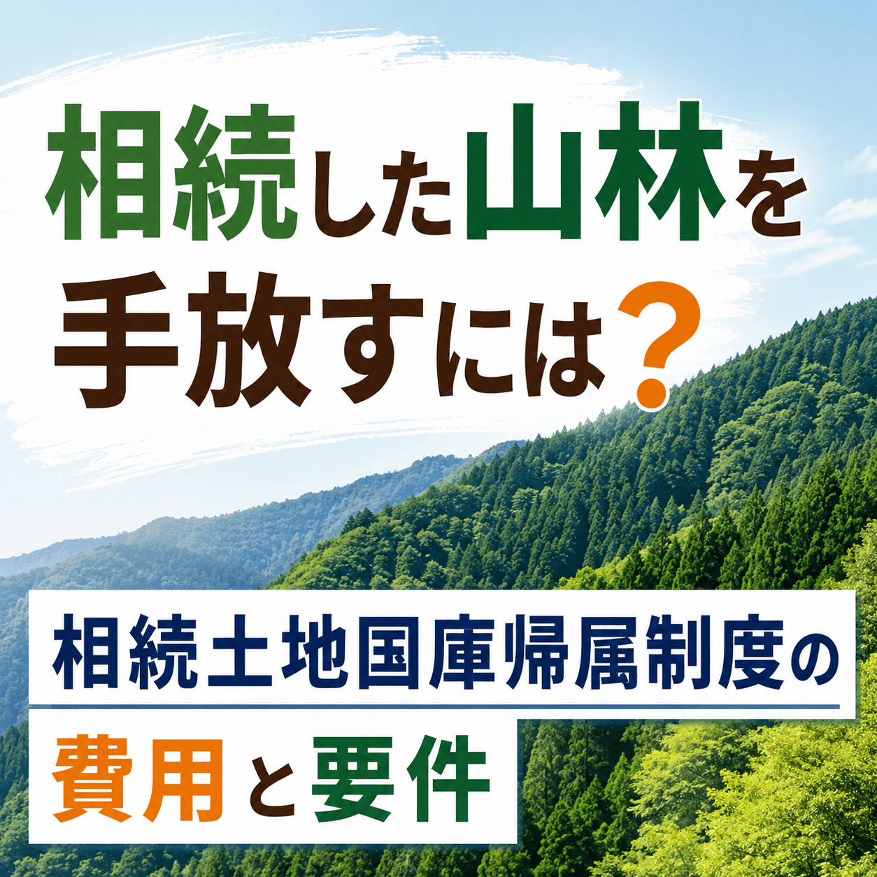 相続土地国庫帰属制度 山林