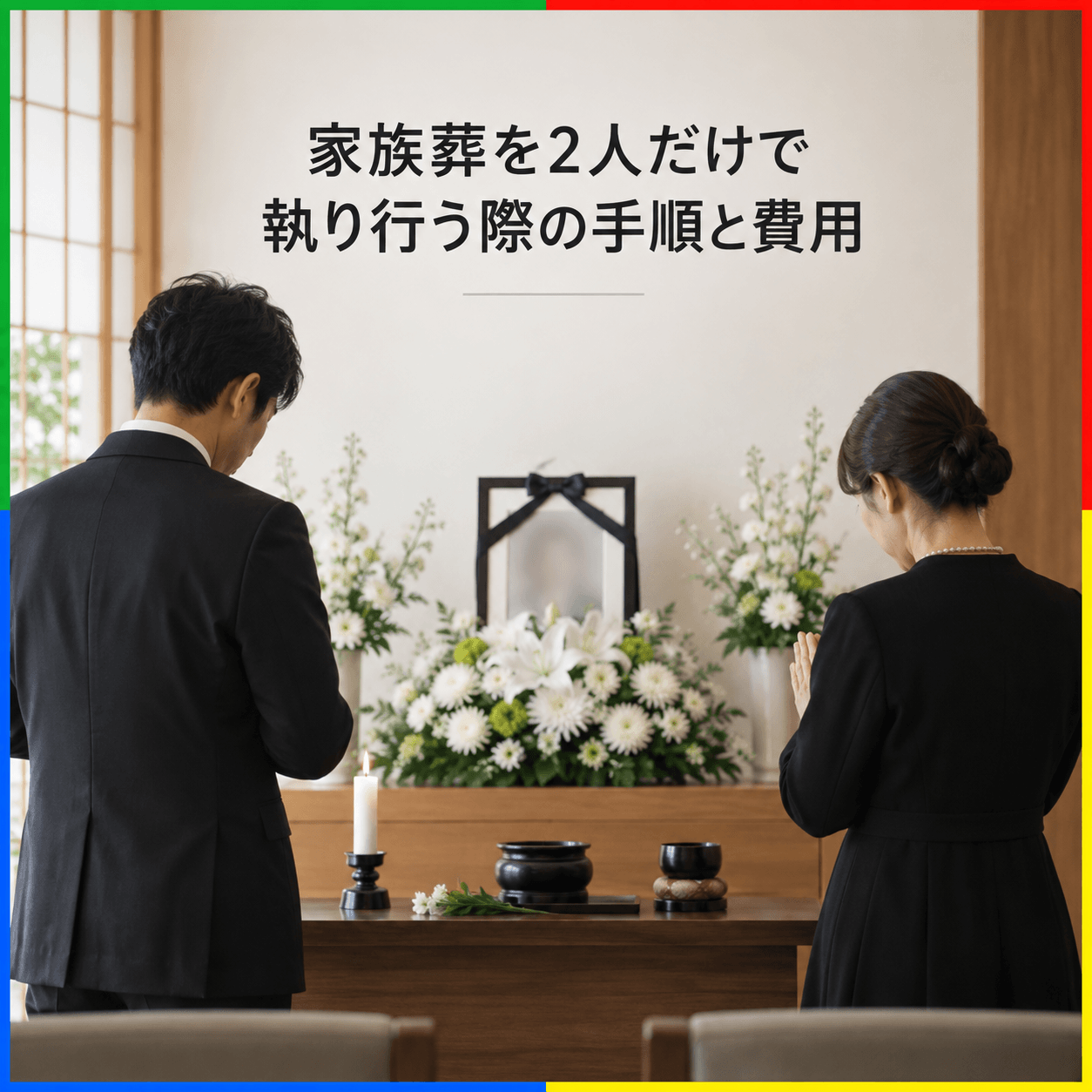 家族葬を2人だけで執り行う際の手順と費用