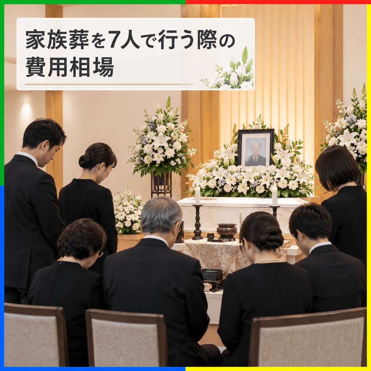 家族葬を7人で行う際の費用相場
